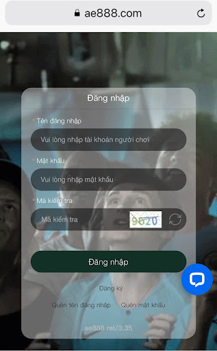 Giao diện đăng nhập trên AE3888